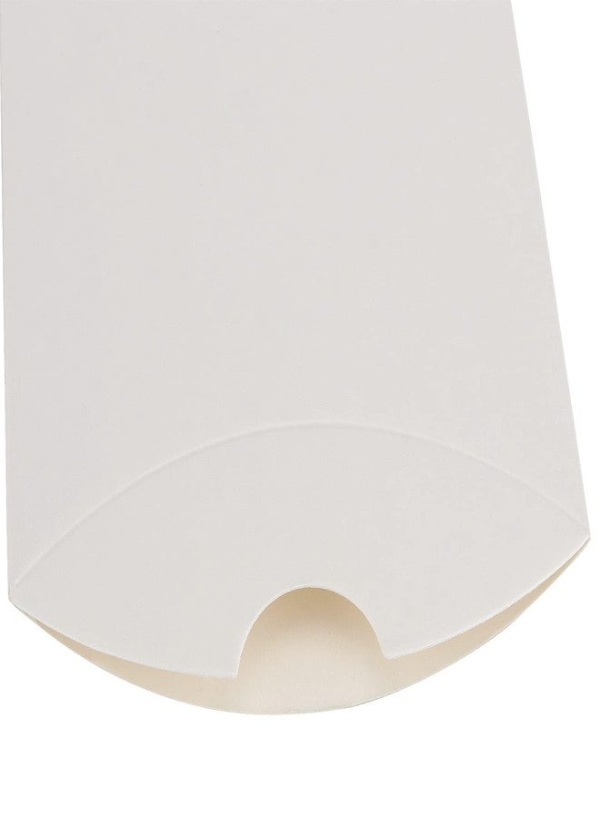 MANCHAP 200 PCS 3.5 x 2.5 Inch White Kraft Paper Pillow Boxes, Small White Candy Boxes, Thank You Treat Boxes for Party Favors, Proposal, Wedding - Image 3